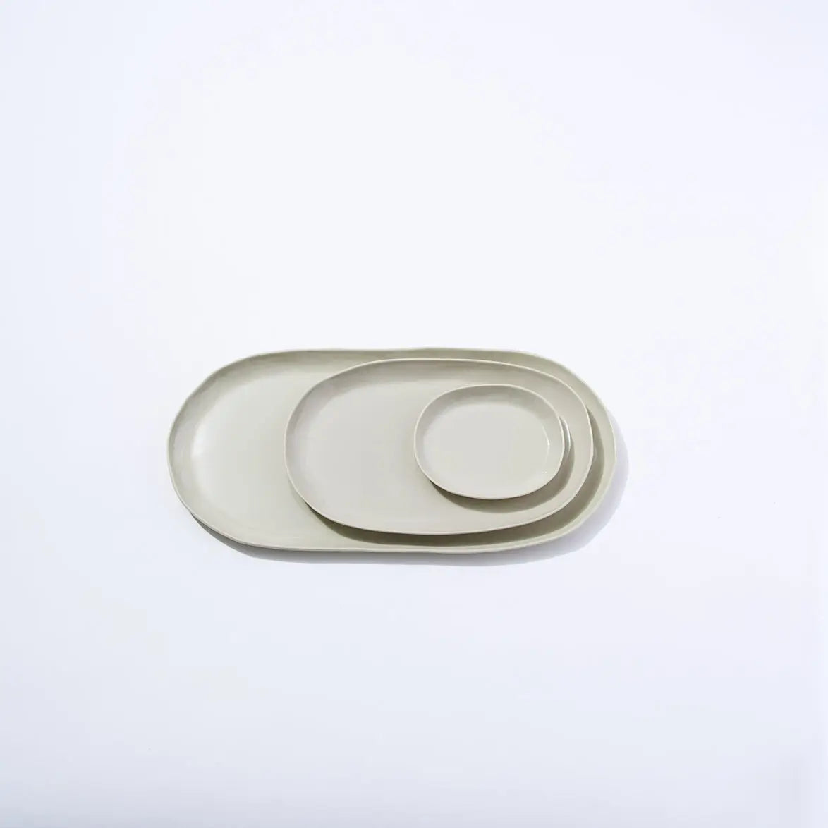 Cloud Oval Plate - Chalk (L)