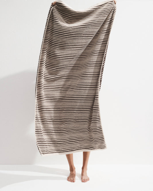 Hand Towel - Salento Stripe Affogatto