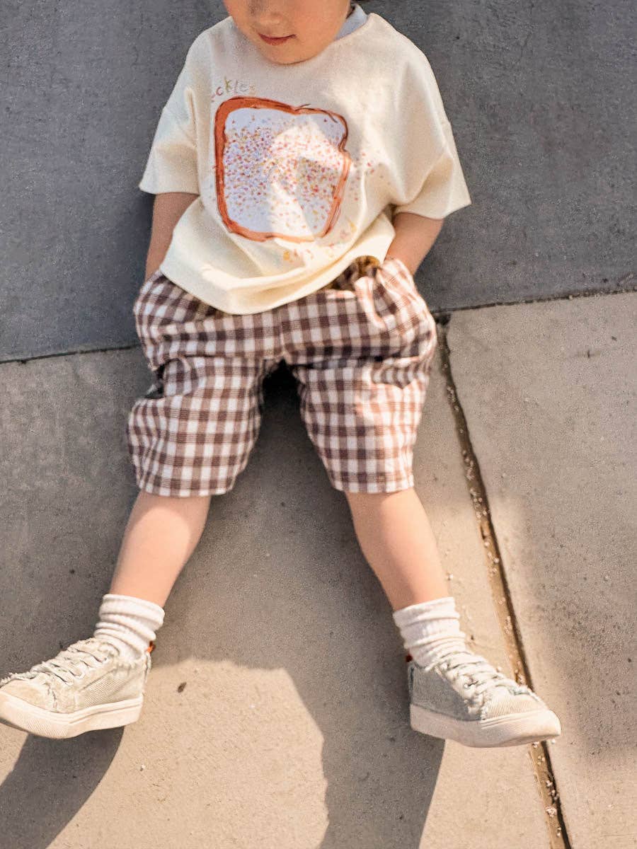Pop's Bermuda Shorts - Brown Tartan (2Y)