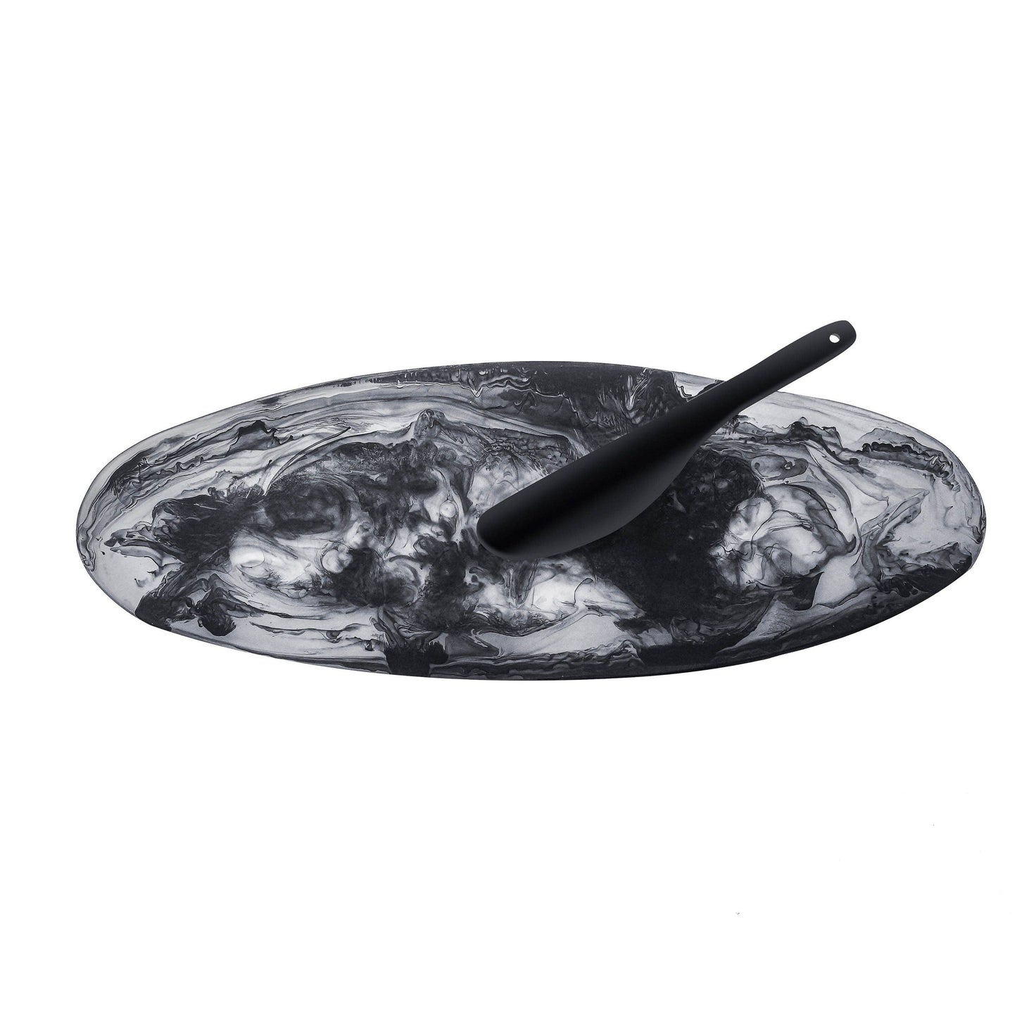 Resin Platter - Olive Marble