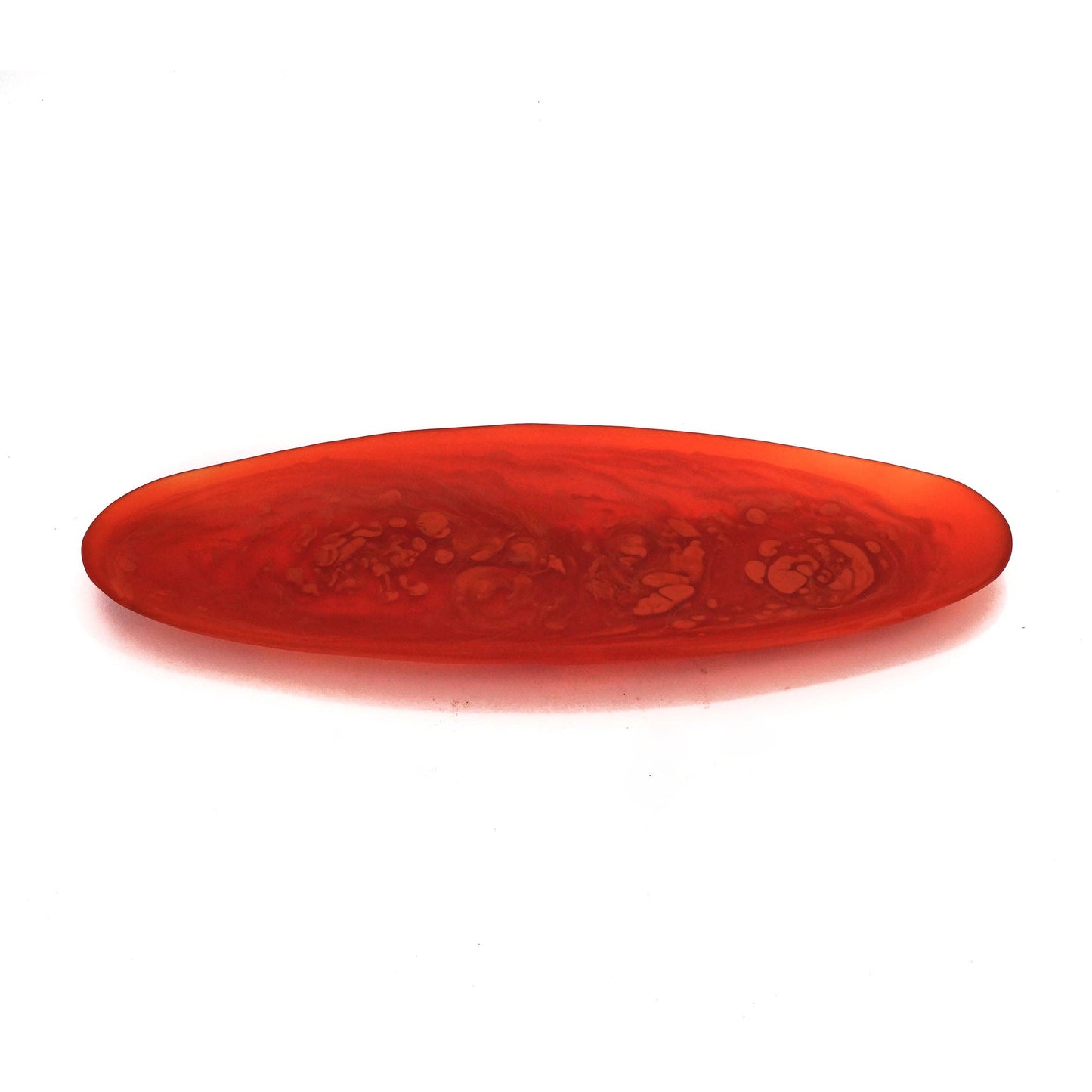 Resin Platter - Transparent red