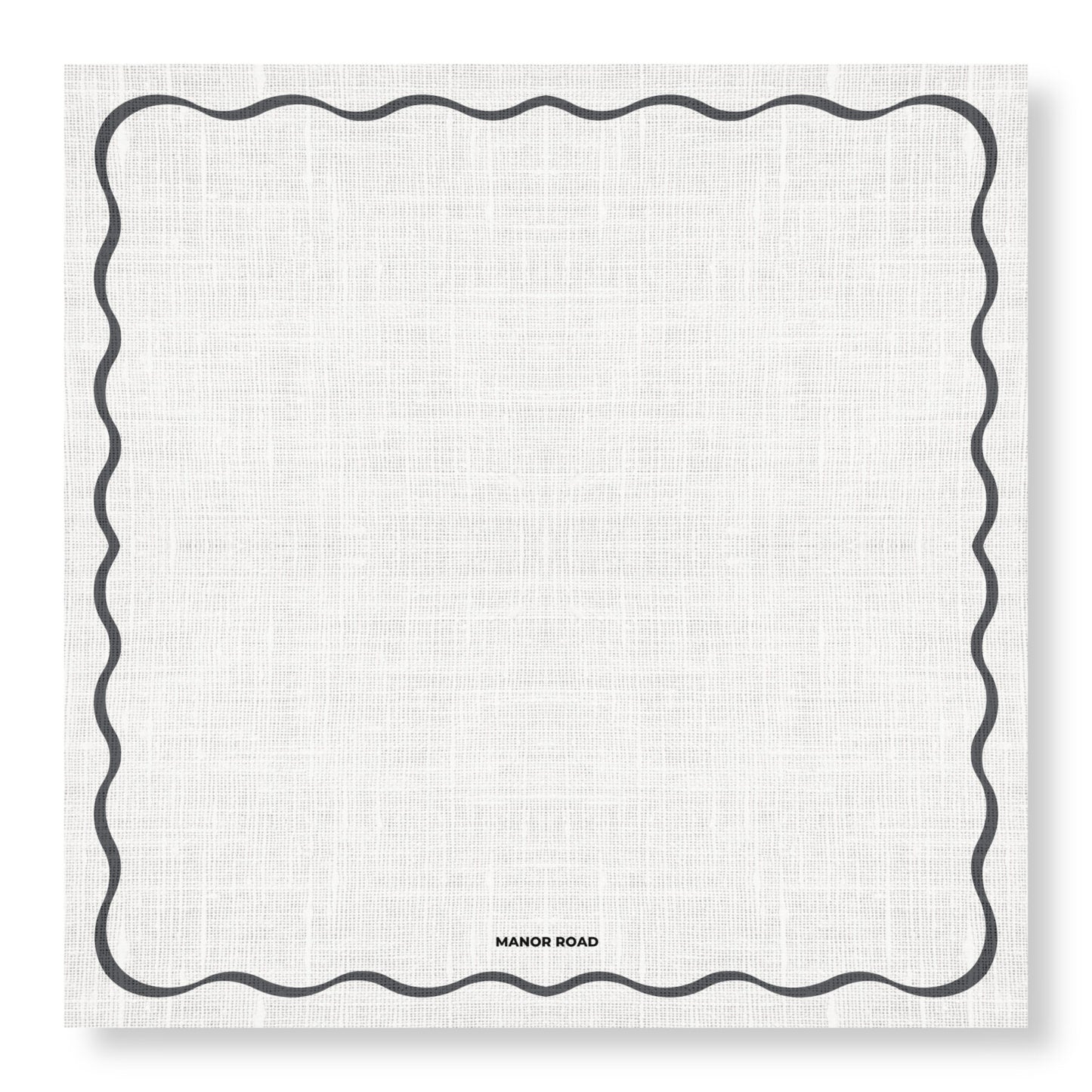 Linen (Scallop White & Black) Cheese Board Presentation Cards
