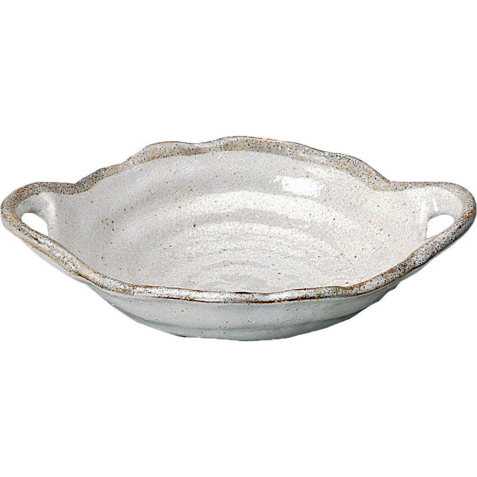 SHIROKARATSU - Small Serving Dish with Handles