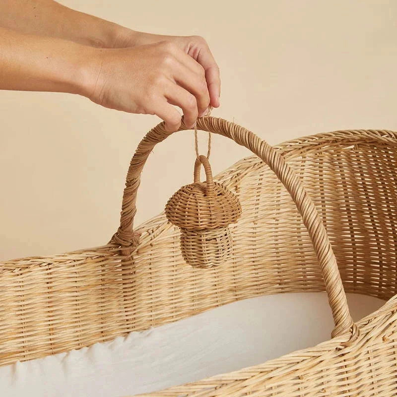 Mushroom Rattan Rattle
