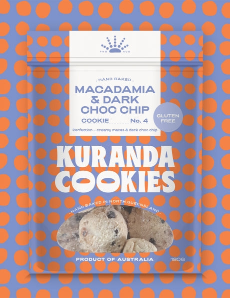 GF Macadamia and Dark Choc Chip Cookies - 180g