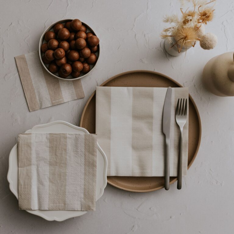 Naturals Stripe Napkins - Luncheon
