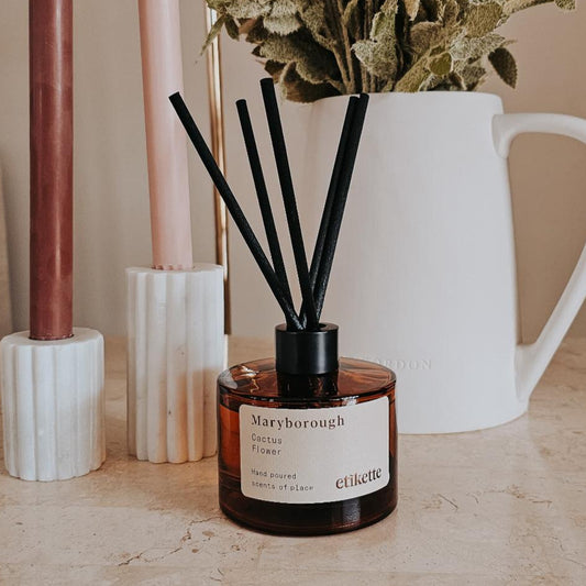 "Maryborough" Reed Diffuser (200ml) - Cactus Flower