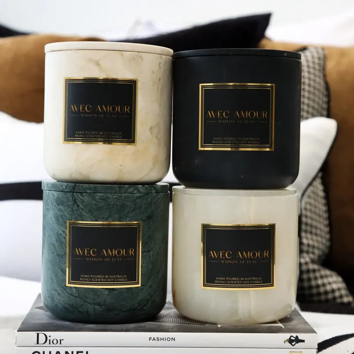 Black Marble Candle - Dior