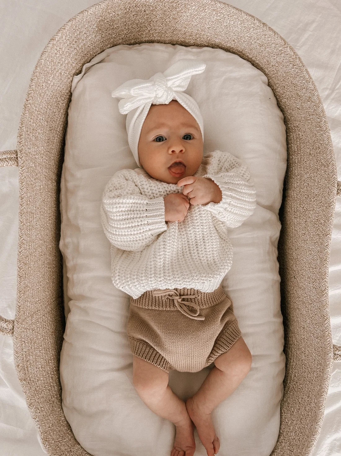 Chunky Knit Jumper - White (6-12M)