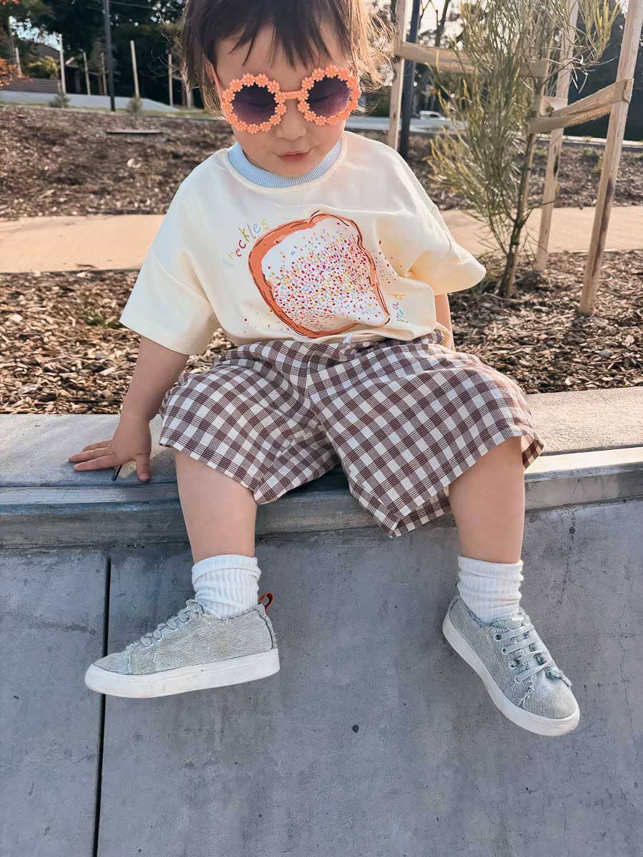 Pop's Bermuda Shorts - Brown Tartan (2Y)