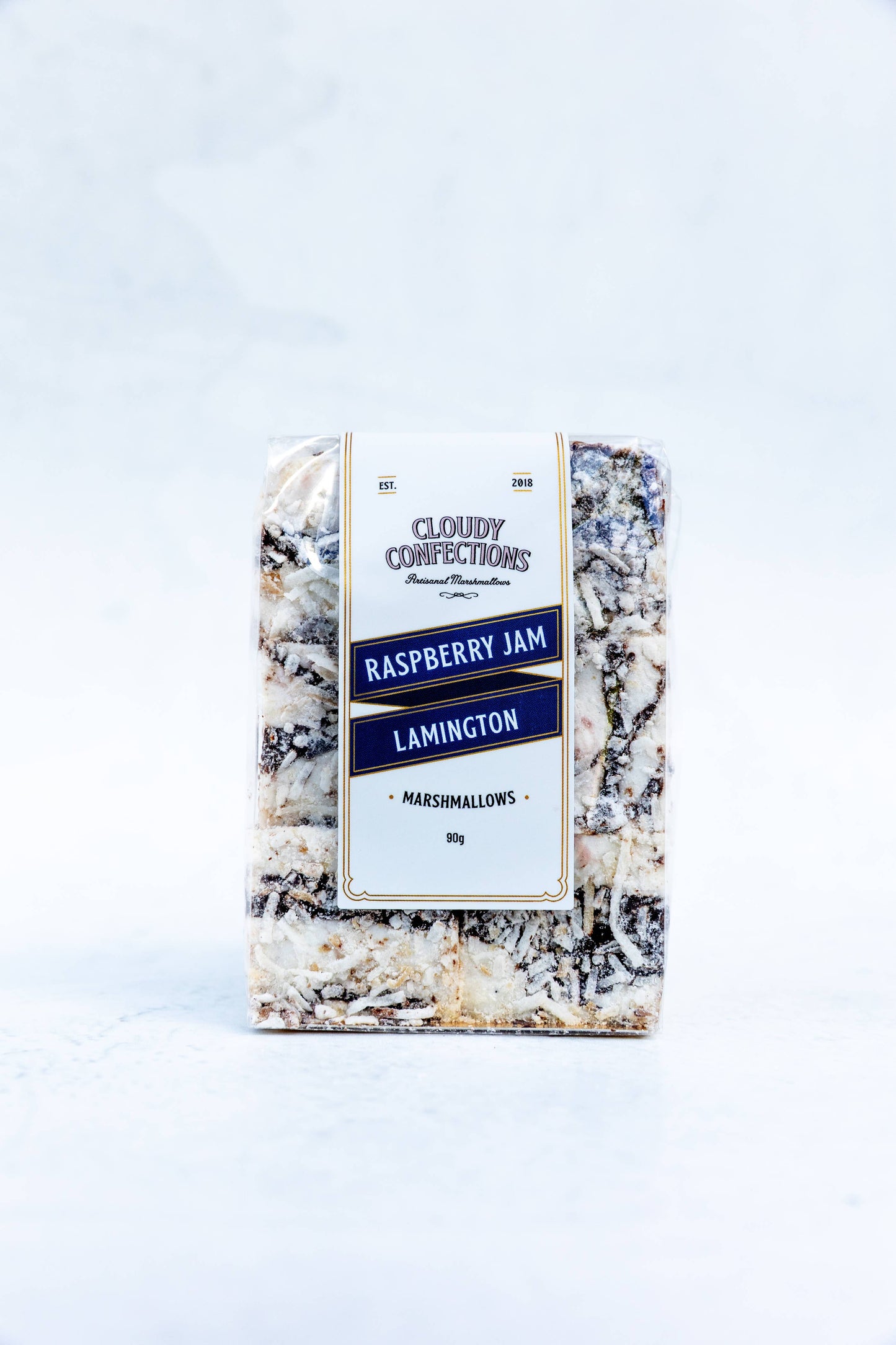 Raspberry Jam Lamington Marshmallows