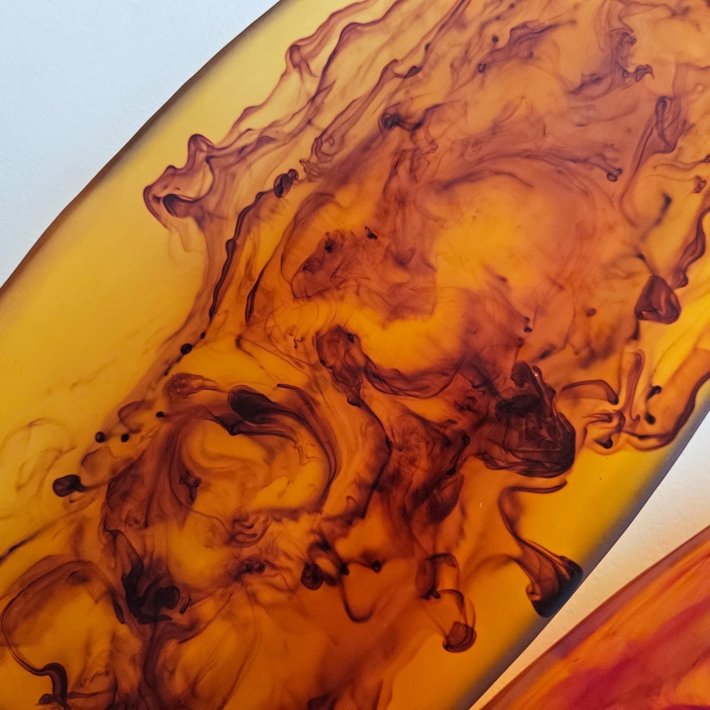 Resin Platter - Chocolate Swirl