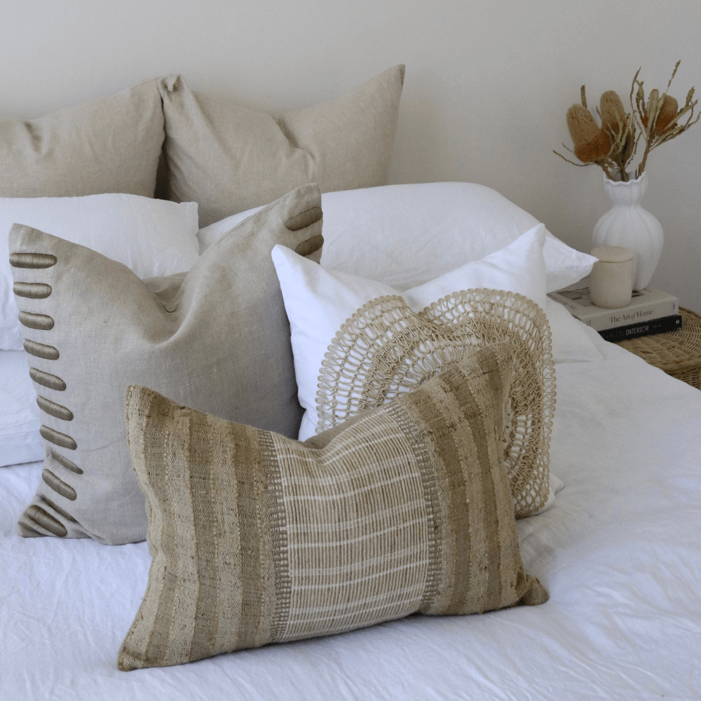Linen Plain Natural Euro Cushion 65 x 65cm