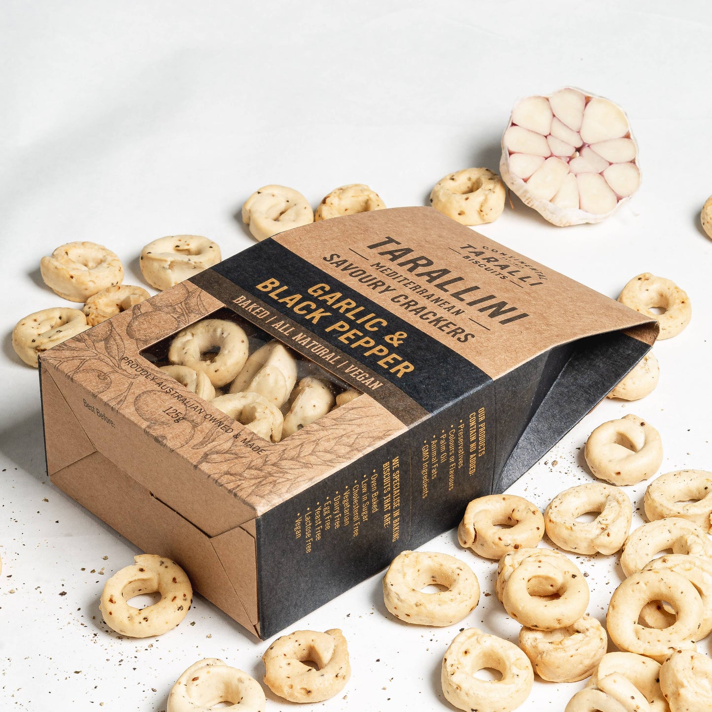 TARALLINI - Garlic & Black Pepper