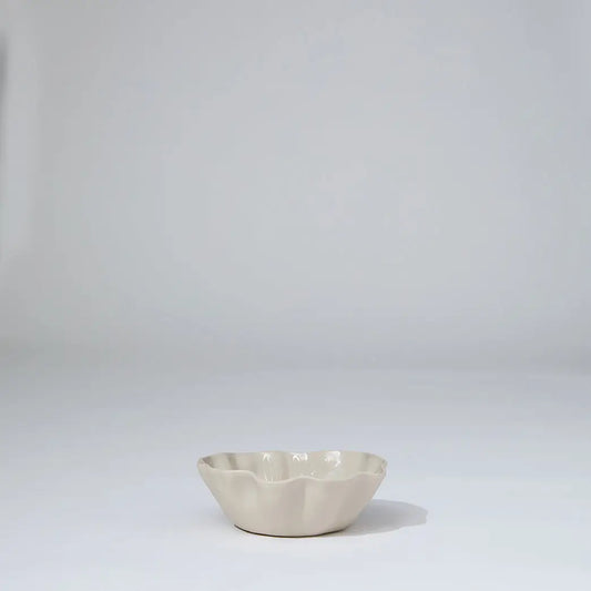Ruffle Bowl - Chalk White (S)