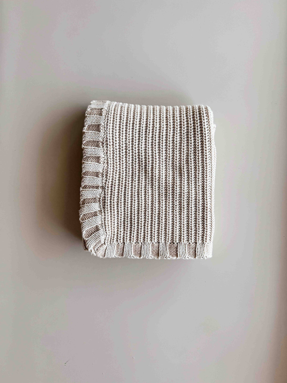 Chunky Knit Blanket - Oat