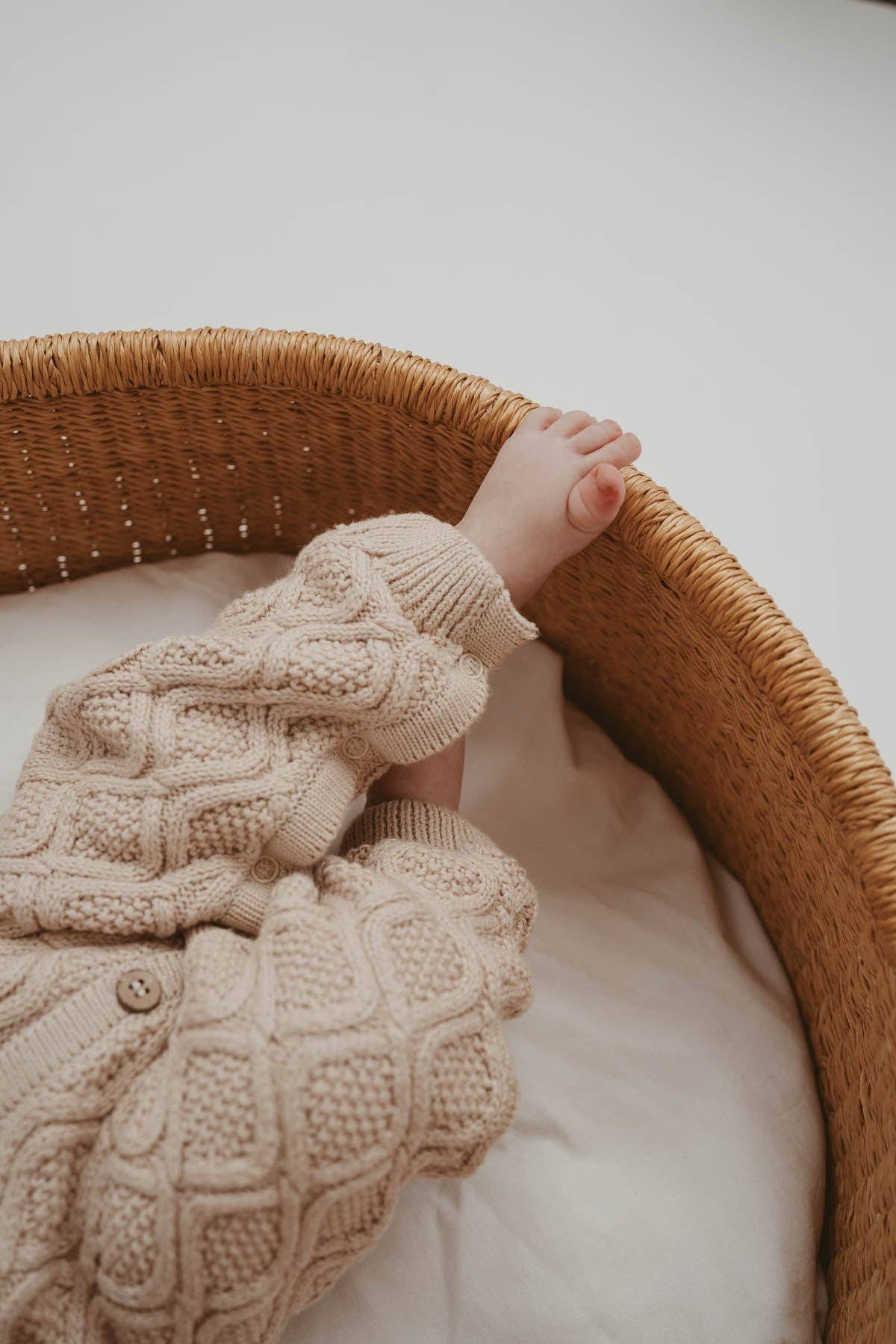 Textured Knit Romper - Ecru Diamond (1Y)
