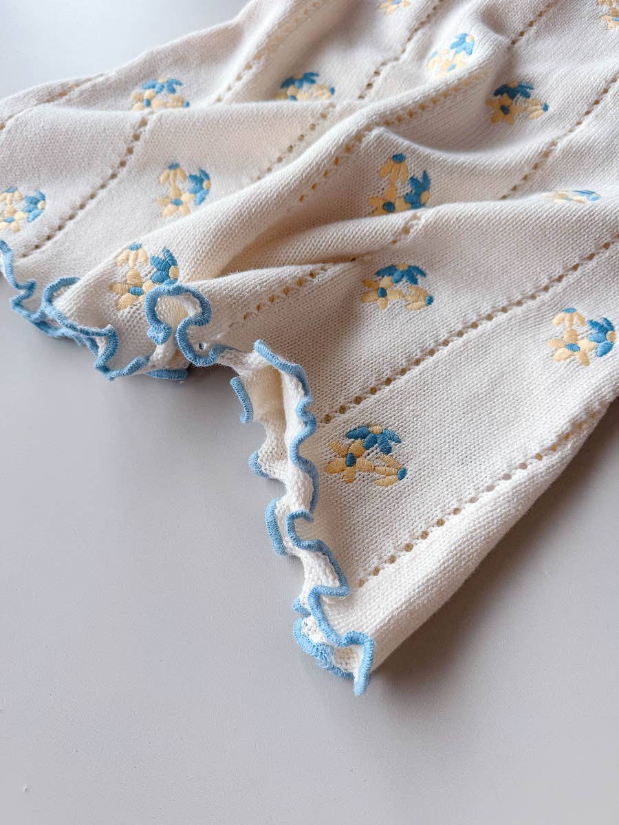 Bloom Pointelle Tie Dress - Pansy (1Y)