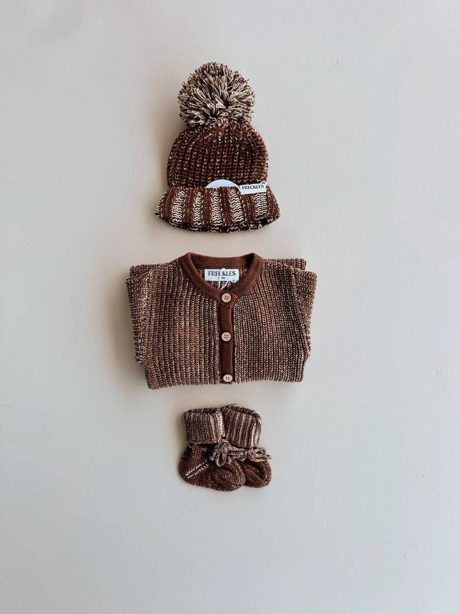 Chunky Full Romper - Chocolate (NB)