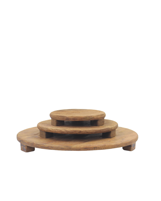 Round Timber Riser - Large