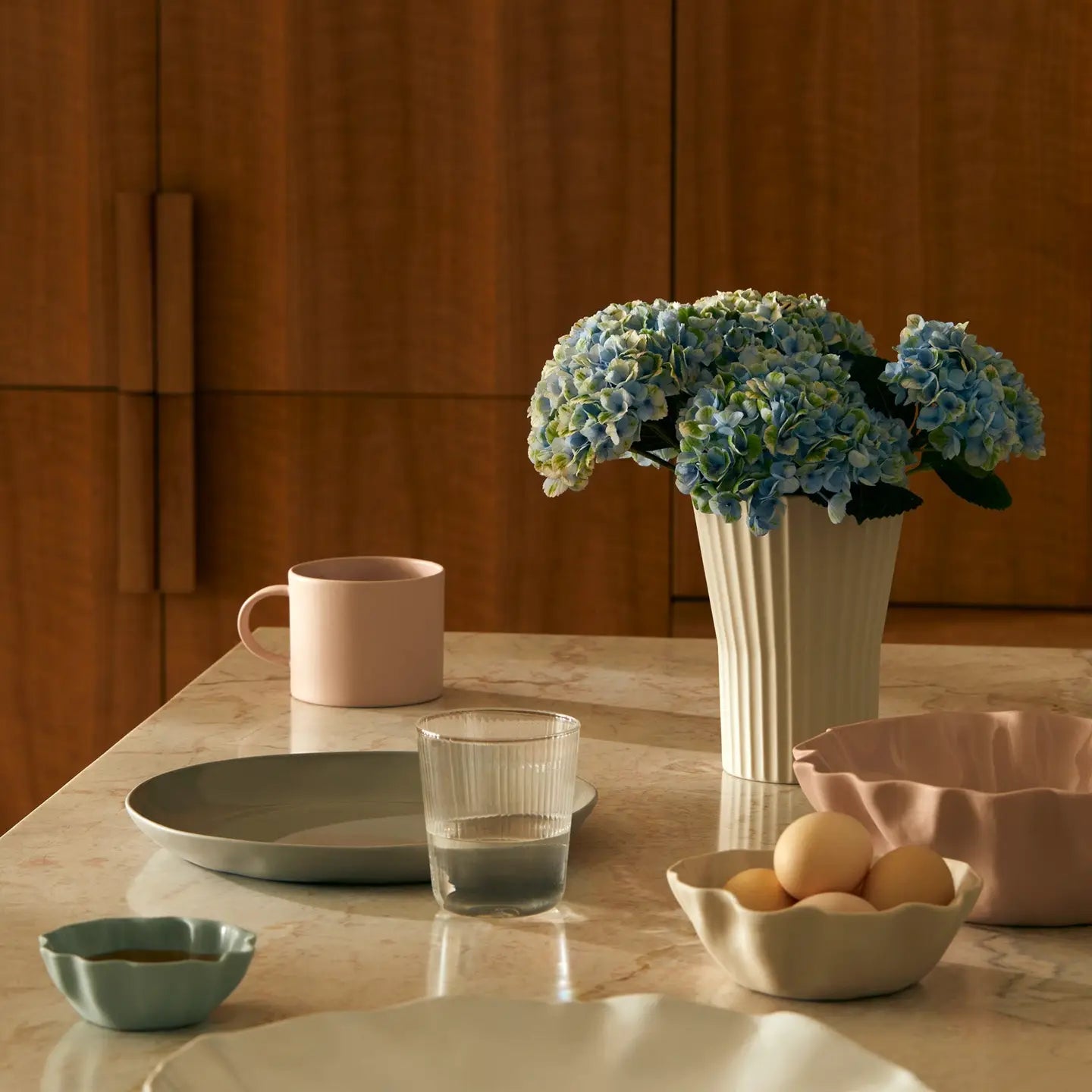 Ruffle Bowl - Chalk White (S)