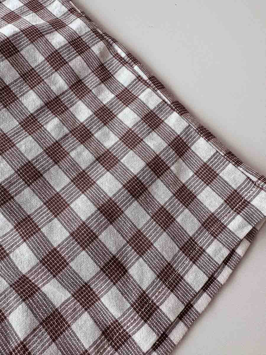 Pop's Bermuda Shorts - Brown Tartan (2Y)