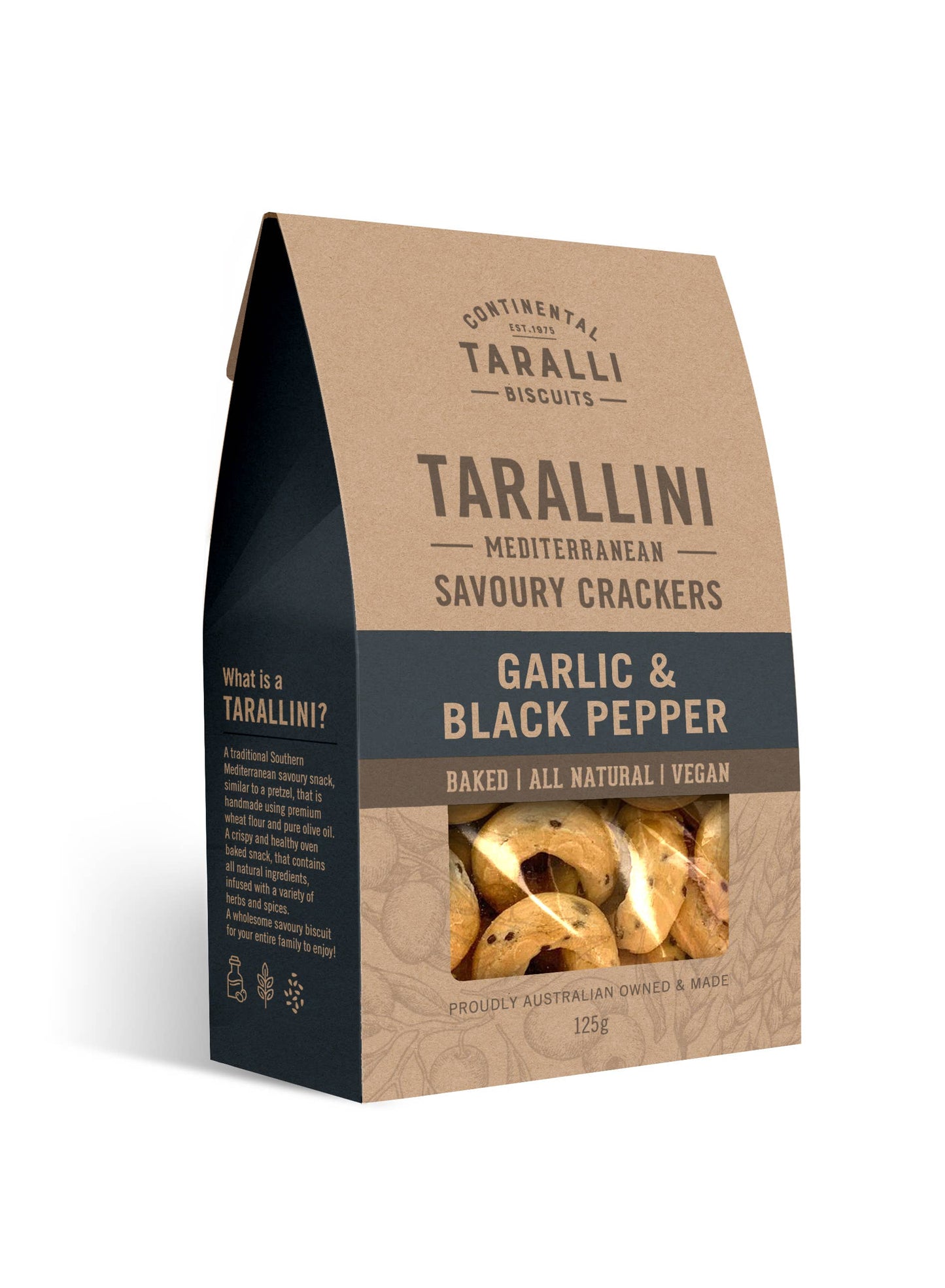 TARALLINI - Garlic & Black Pepper