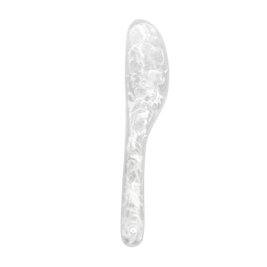Resin Cheese Knife - White Marble