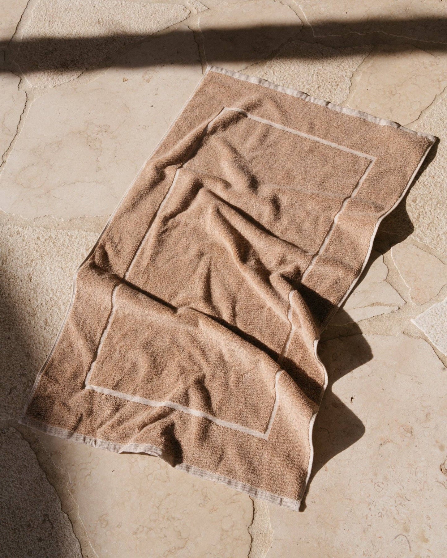 Border Bath Mat - Stone