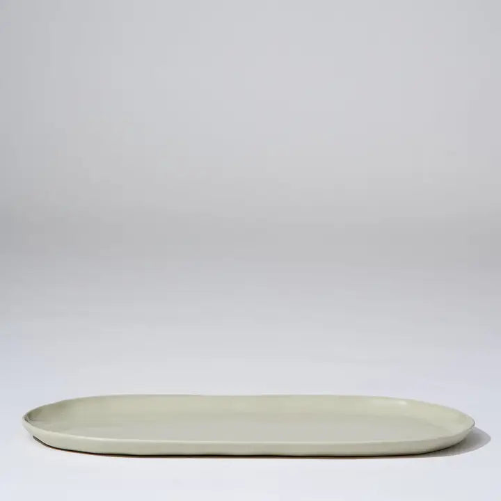 Cloud Oval Plate - Chalk (L)