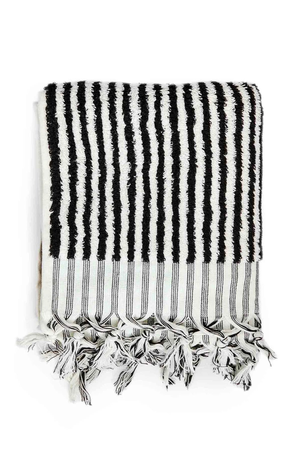 Pompom Turkish Cotton Hand Towel - Albatross