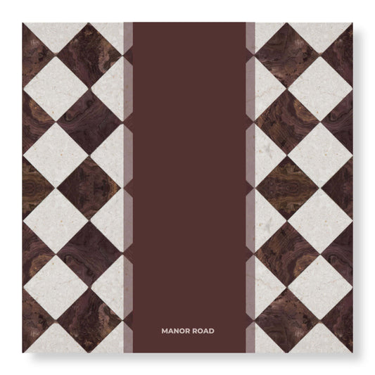 Marbled Bordeaux Cheese Board Presentation Cards