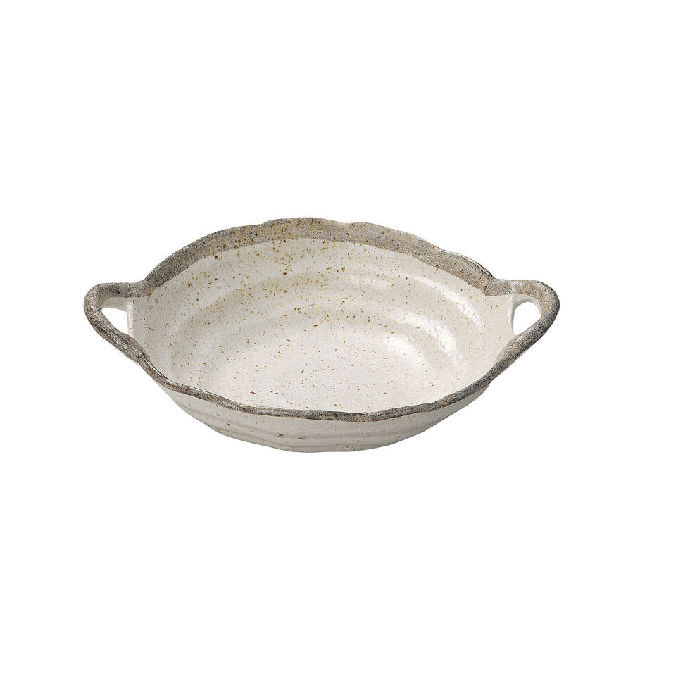 SHIROKARATSU - Large Serving Dish with Handles