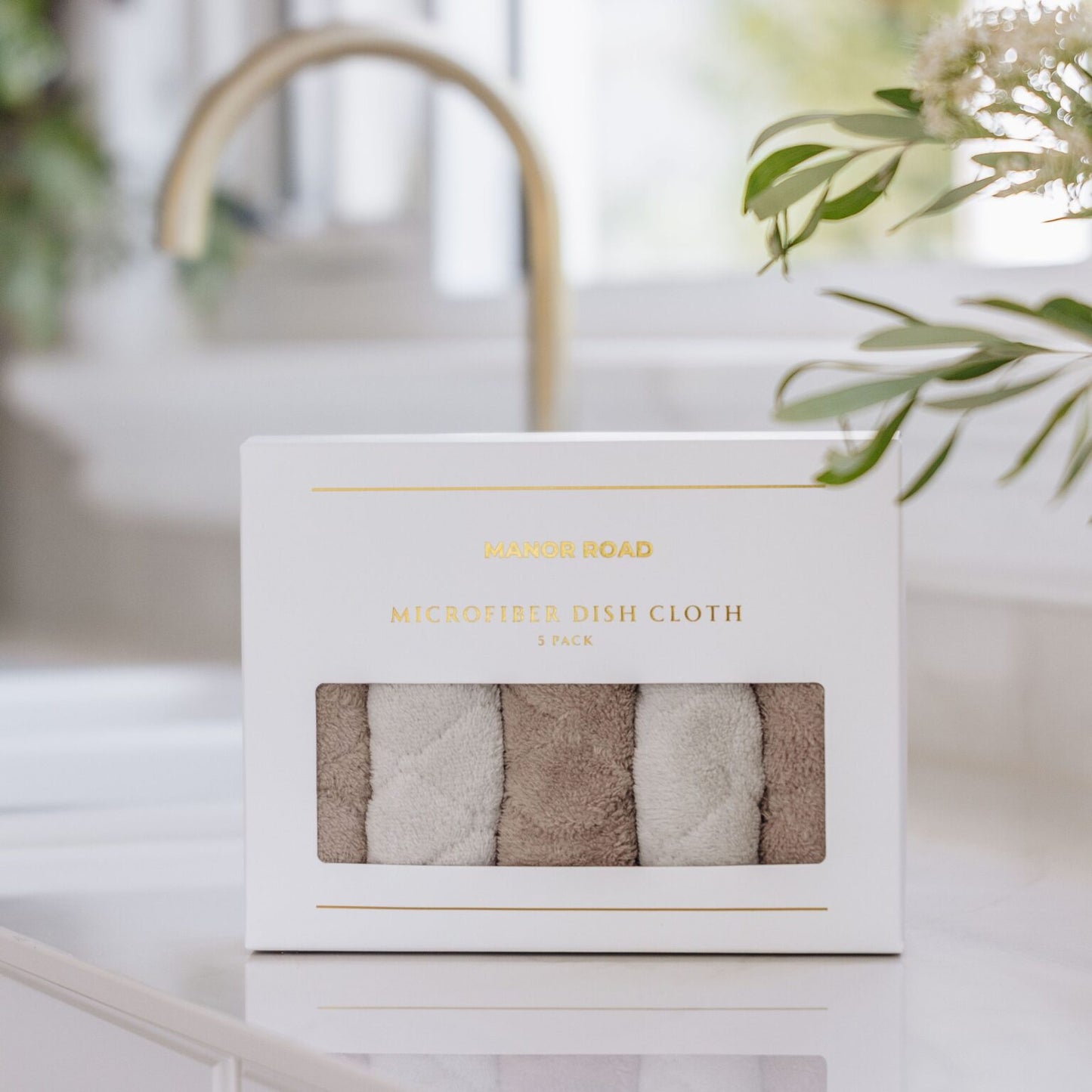 Microfibre Neutrals Dish Cloth – Pack of 5