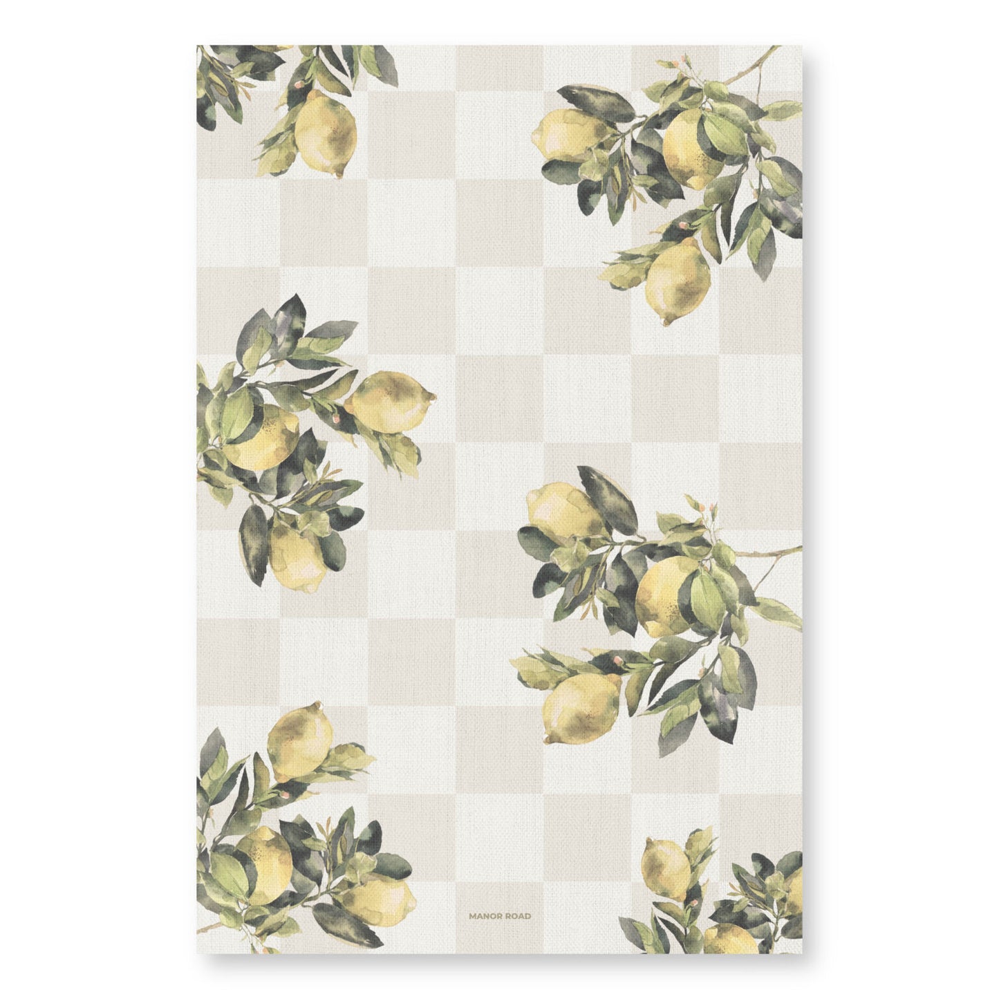 Manor Road Microfiber Tea Towel - Citrons