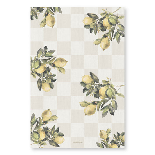 Manor Road Microfiber Tea Towel - Citrons