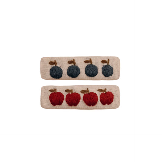 Market Hair Clip Set - White