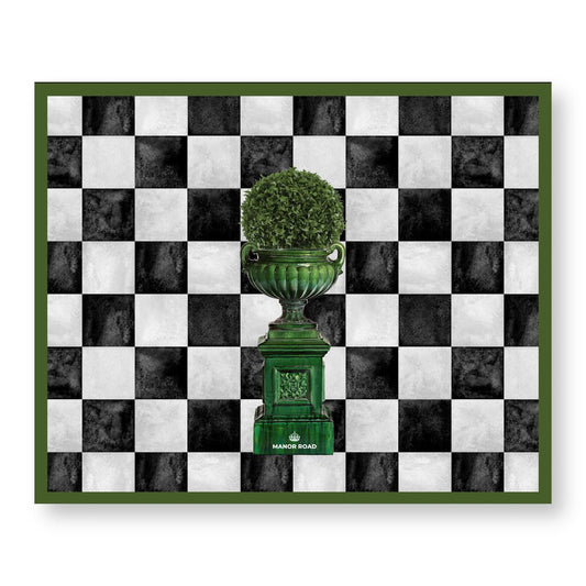Courtyard Green Paper Placemat Pad