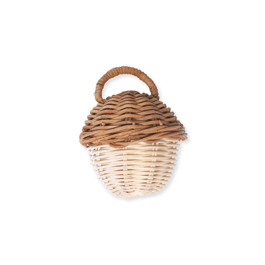 Acorn Rattan Rattle