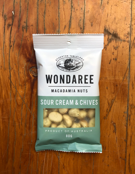 Sour Cream & Chive Macadamias - 80g