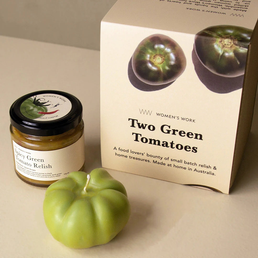 Two Green Tomatoes - A Relish & Candle Gift Set PETITE