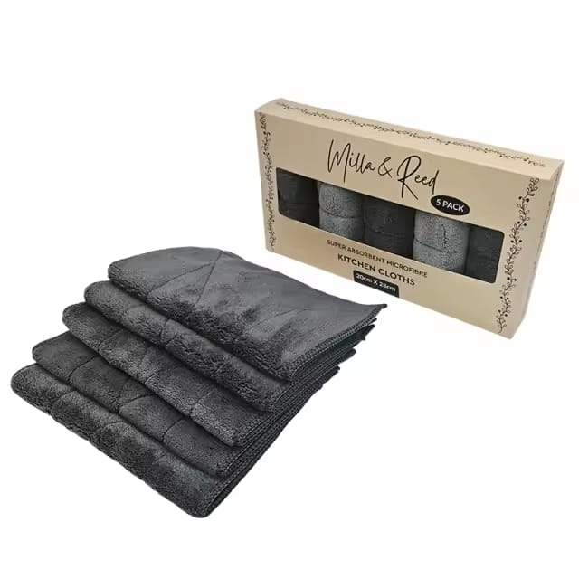 Microfibre Dishcloth - 5 pack - 28cm x 20cm  **PRE ORDER**