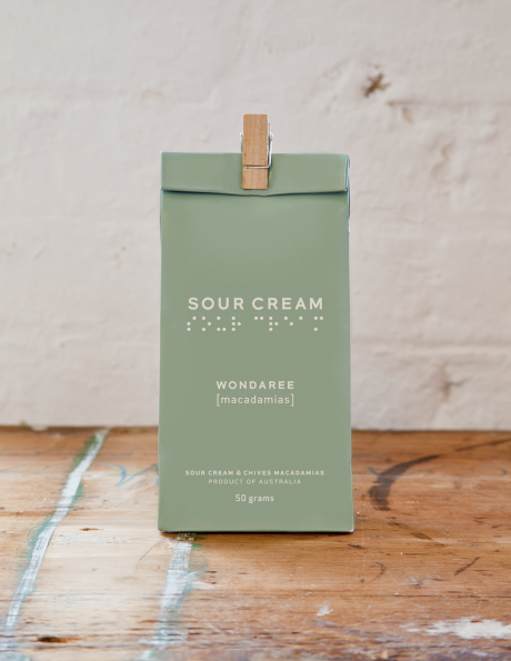 Sour Cream & Chive Macadamias - 50g