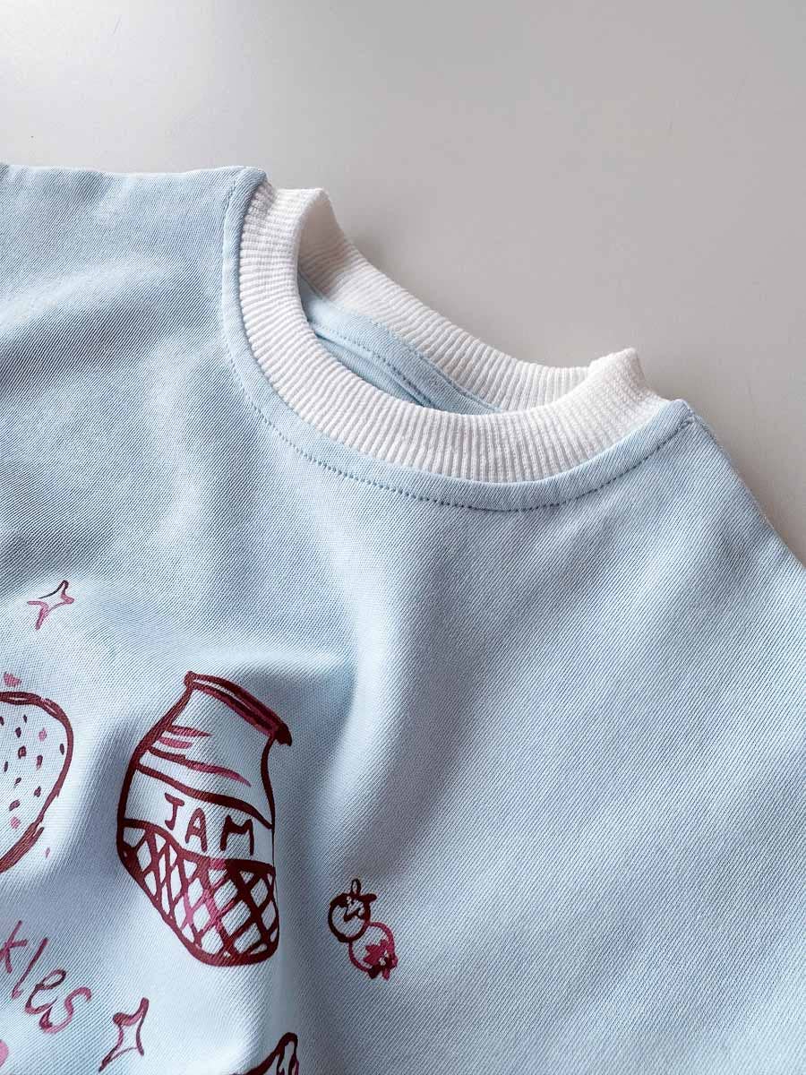 Breakfast Club Romper - Sky (1Y)