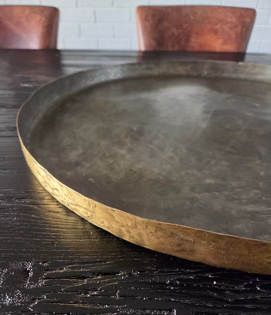 Original Blackened Brass Tray - Large