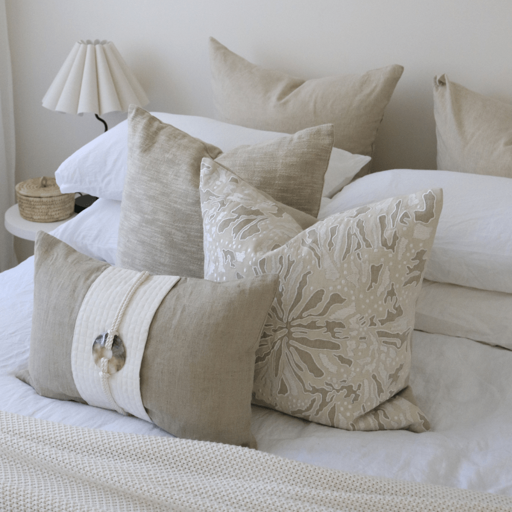 Linen Plain Natural Euro Cushion 65 x 65cm