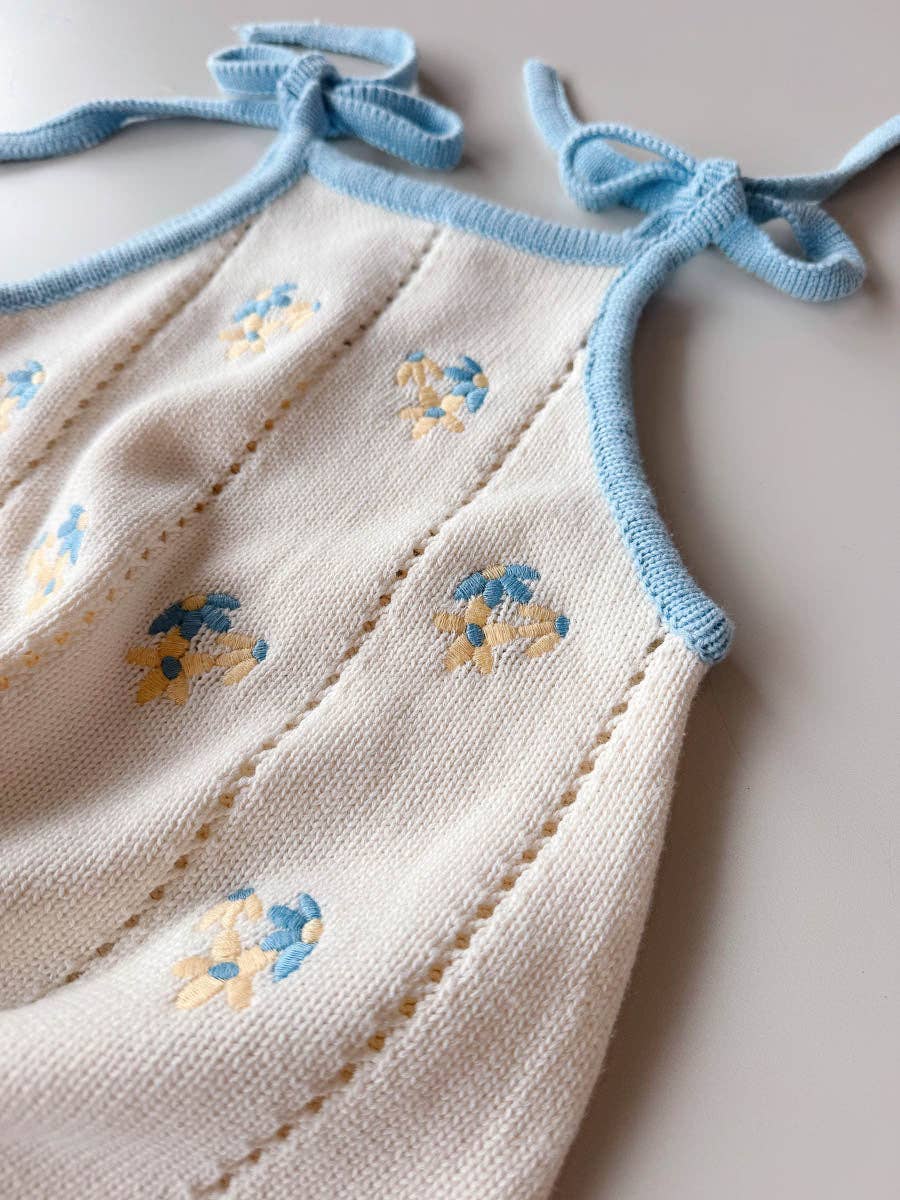 Bloom Pointelle Tie Dress - Pansy (1Y)