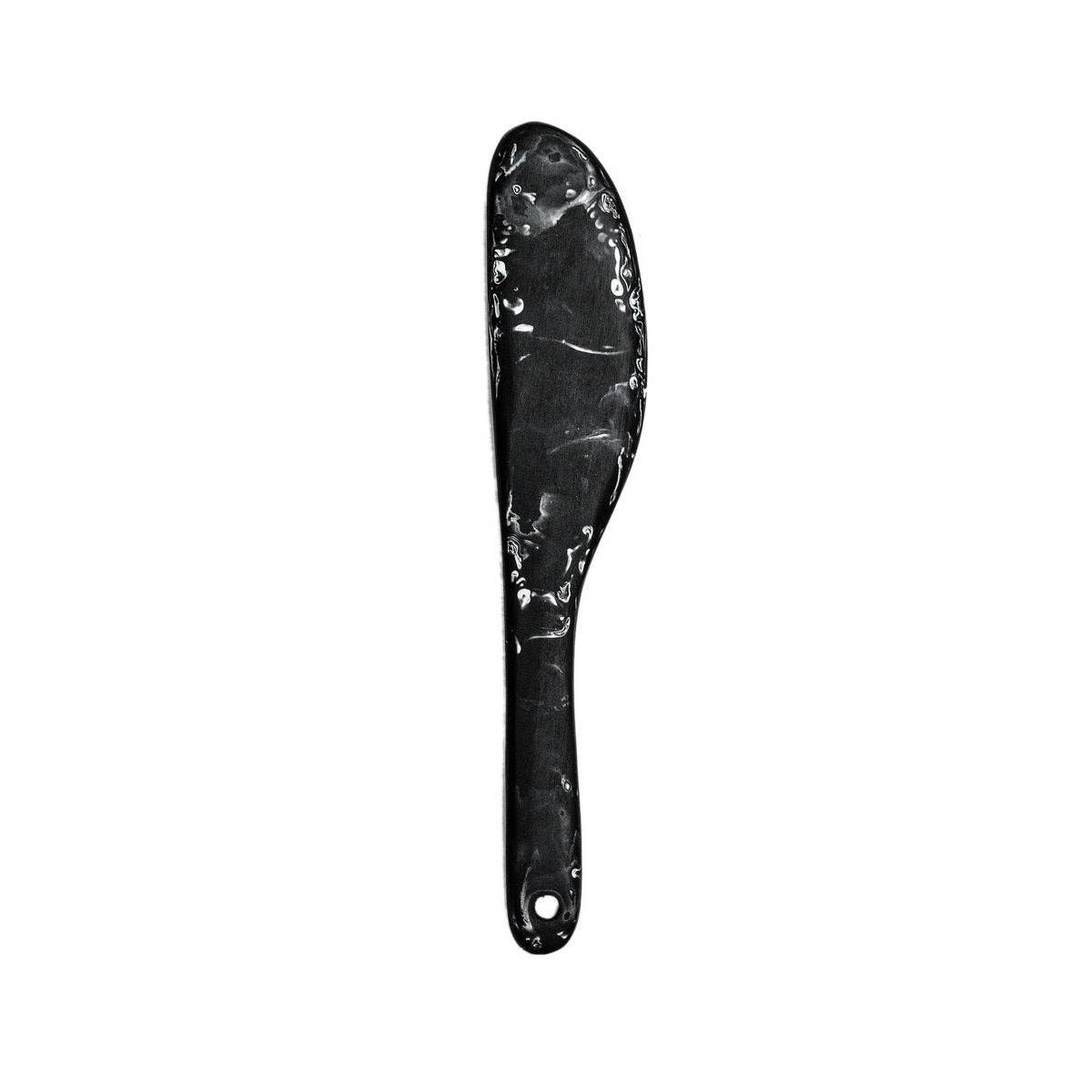 Resin Cheese Knife - Black Marble