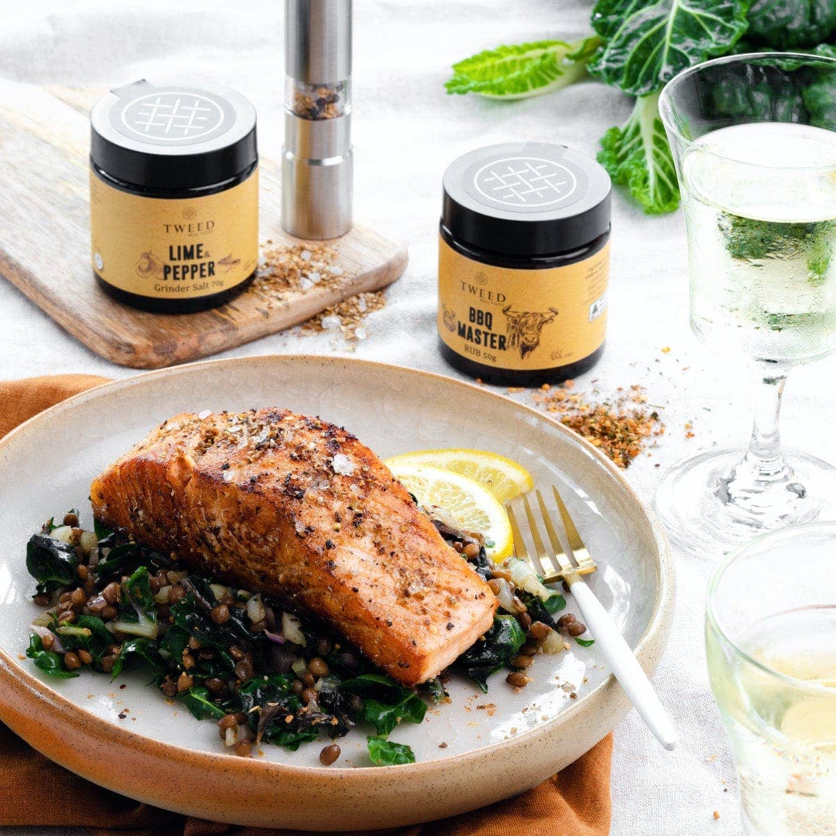 Lime Pepper Grinder Salt - Jar 70g
