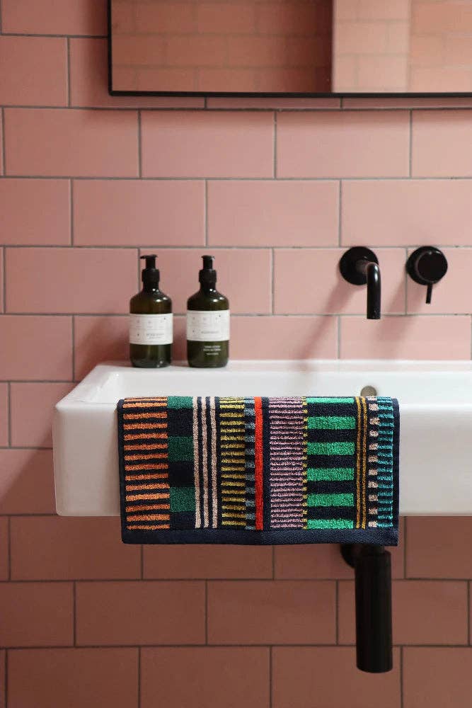 Portuguese Cotton Hand Towel - Multi Stripe